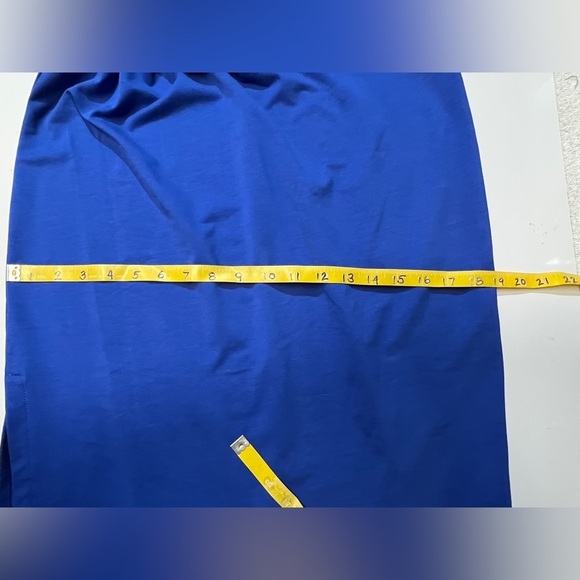 WALTER BAKER Royal blue one shoulder cutout midi dress size L - Picture 15 of 16